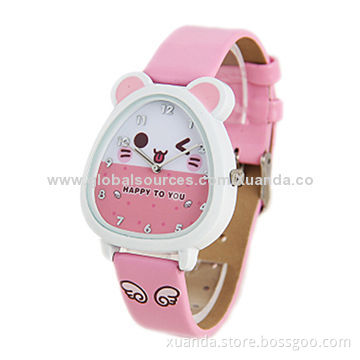 Fashionable watch, silicone watch with unique pet picture for kid styleNew